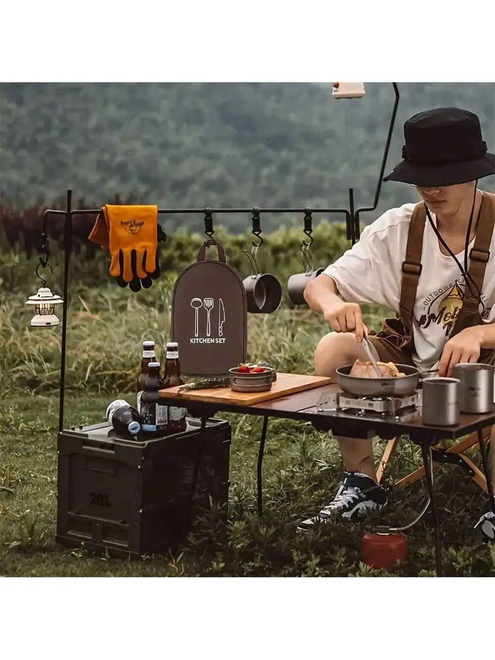 Сумка для хранения посуды для  – обзор и цена Camping Cooking Utensil Organizer