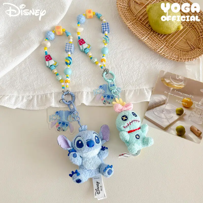 Kawaii Disney Lilo & Stitch Knuffels Mobiele Keten Creatieve Rugzak Paar Hanger Sleutelhanger Meisje Verjaardagscadeau Accessoires