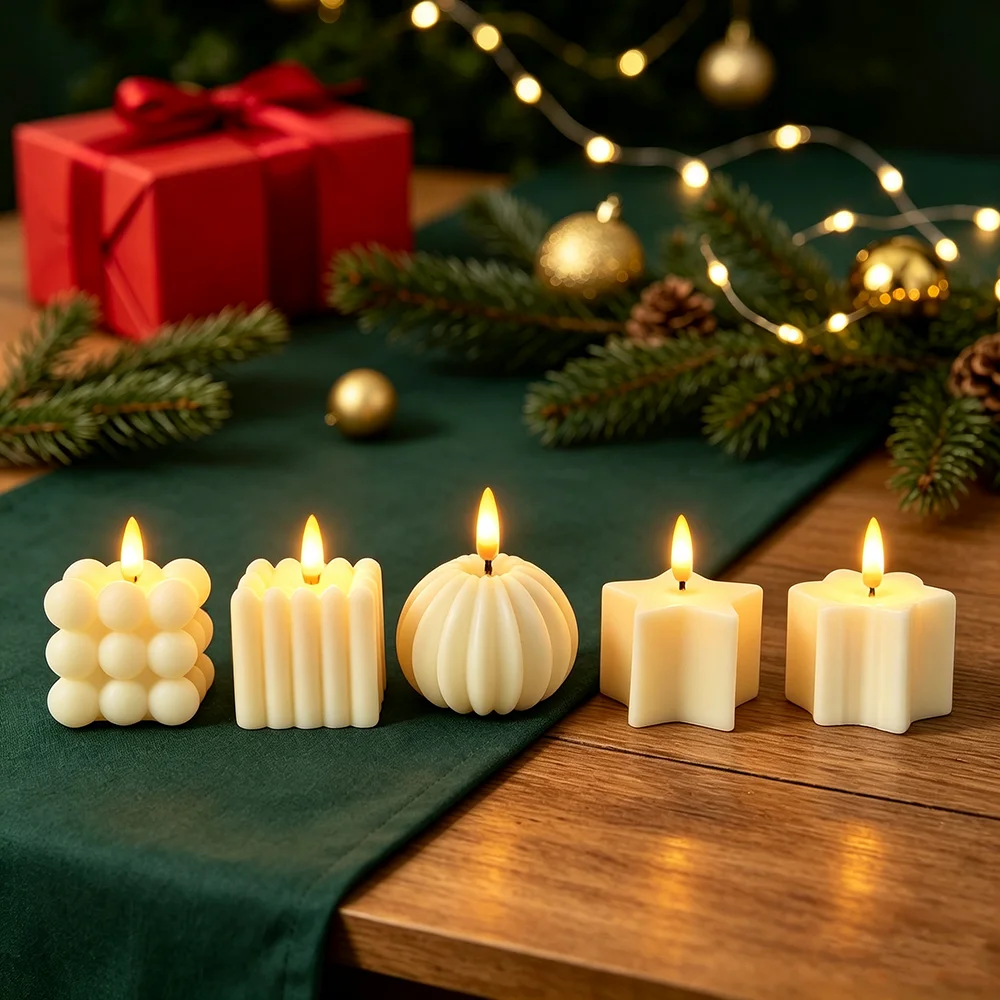 2pcs Led Mini Originality Candle Light, Electronic Candle Light For Romantic Events,Christmas, Parties And Marriage Proposal