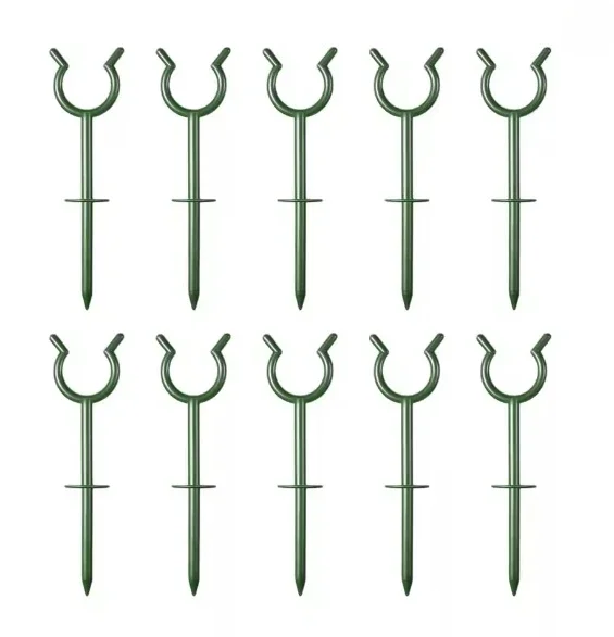 6Pcs Garden Hose Guide Nails, Non-slip Water Pipe Positioning Bracket, Lawn Irrigation Hose Spike Holder for Yard Outdoor Use