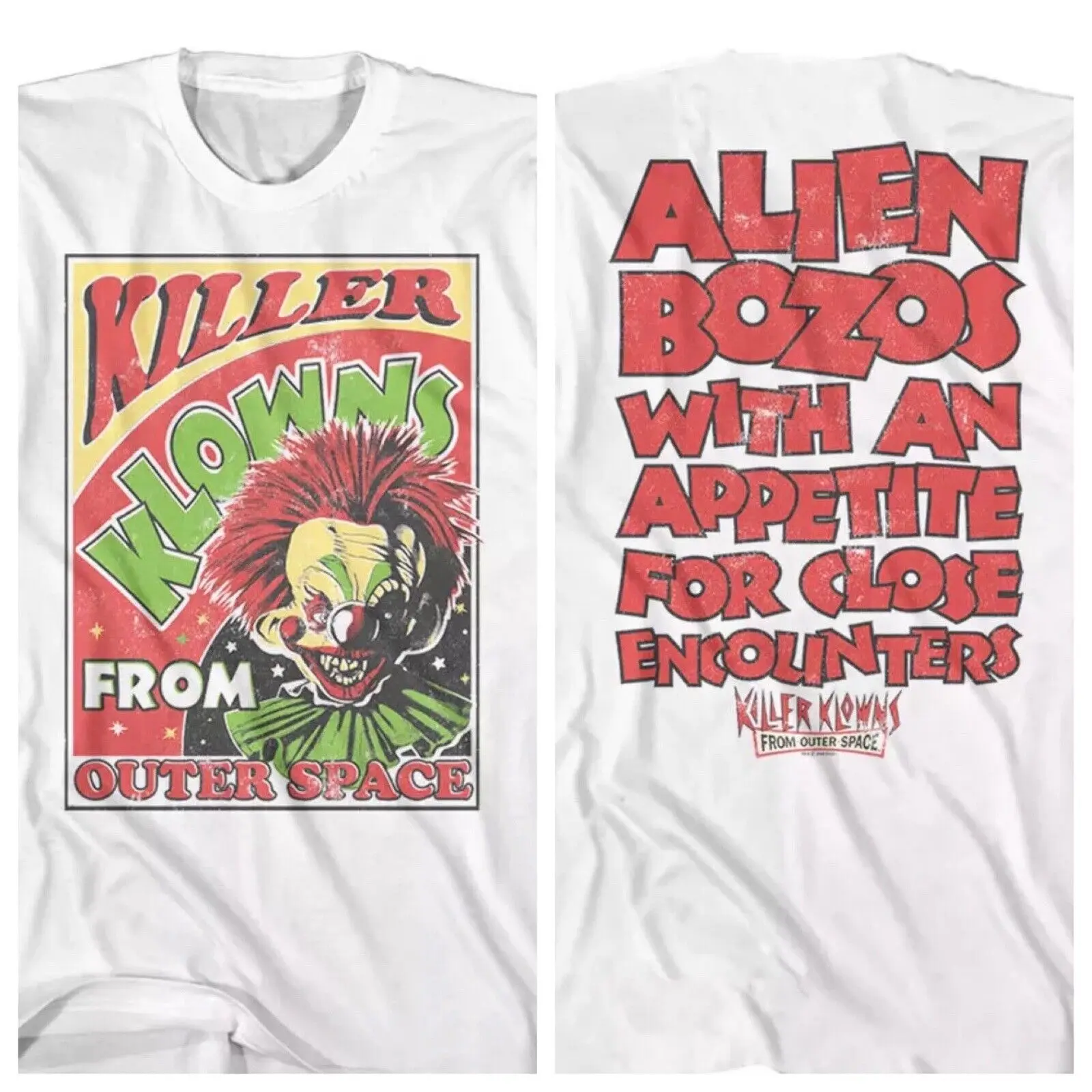 

Killer Klowns Klownzilla Men's T Shirt Outer Space Circus Poster Horror Movie