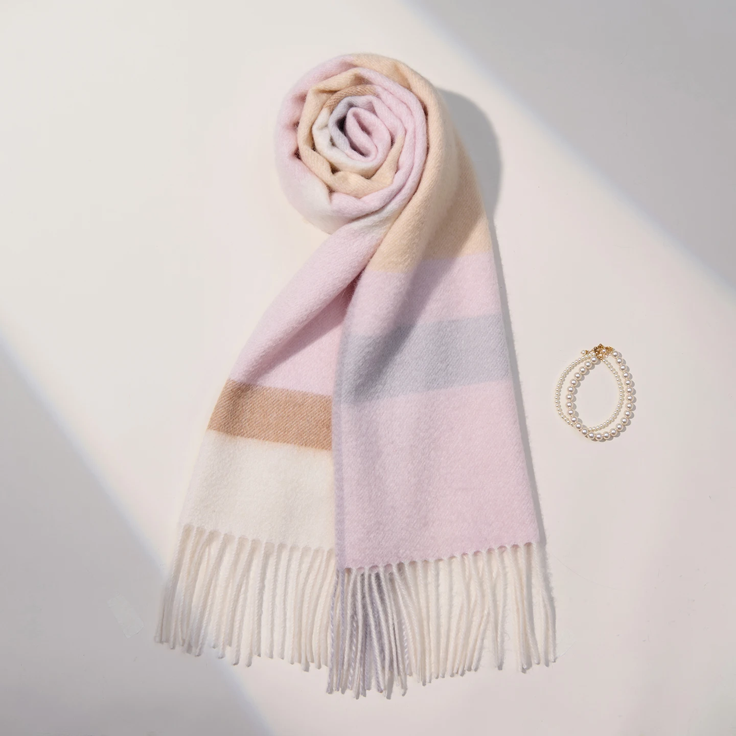 슈퍼 소프트 럭셔리 클래식 100% 캐시미어 스카프 여성 겨울 따뜻한 Shawls 및 랩 Echarpe Pashmina Ladies Plaid Scarves