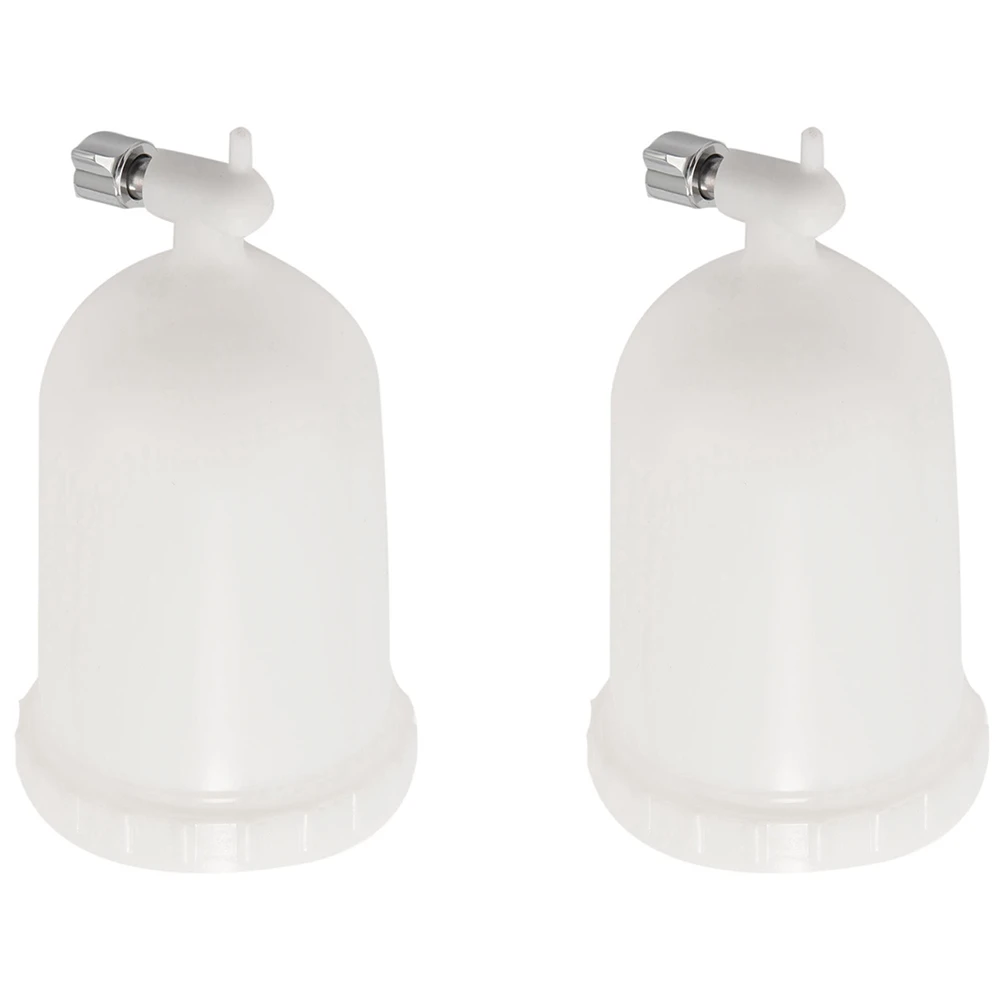 2 кастрюли для распылителя, пластиковая пластиковая чашка для краски с боковой подачей, 400 мл, сменная чашка для распылителя краски, быстрый перемещение для распылителя