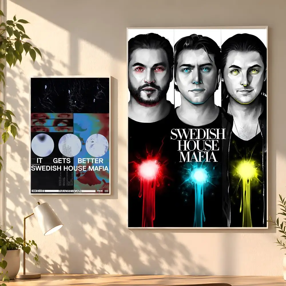 S-Swedish H-House M-Mafia Singer Poster Creative Room Art For Dorm Bedroom Study Apartment Home Gift
