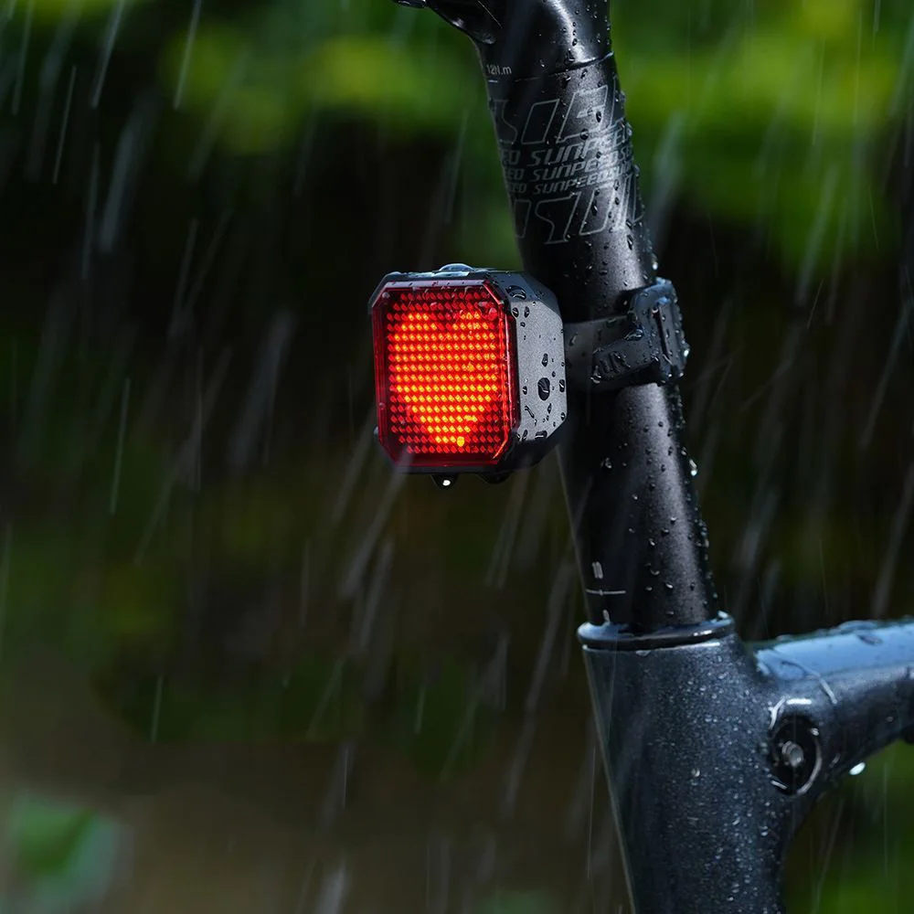 

Bicycle Funny Emoji Tail Lights Smart Brake Sensing Rear Cycling Light Aluminum Waterproof Type-C Eblike/Bicycle Accessories