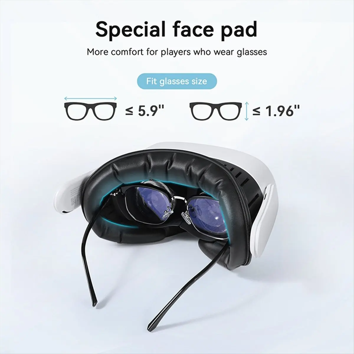 AA86 3-in-1 Face Mask Cover for Meta Quest 3S PU Facial Lightproof Comfortable Mask Face Cover VR Game Accessories