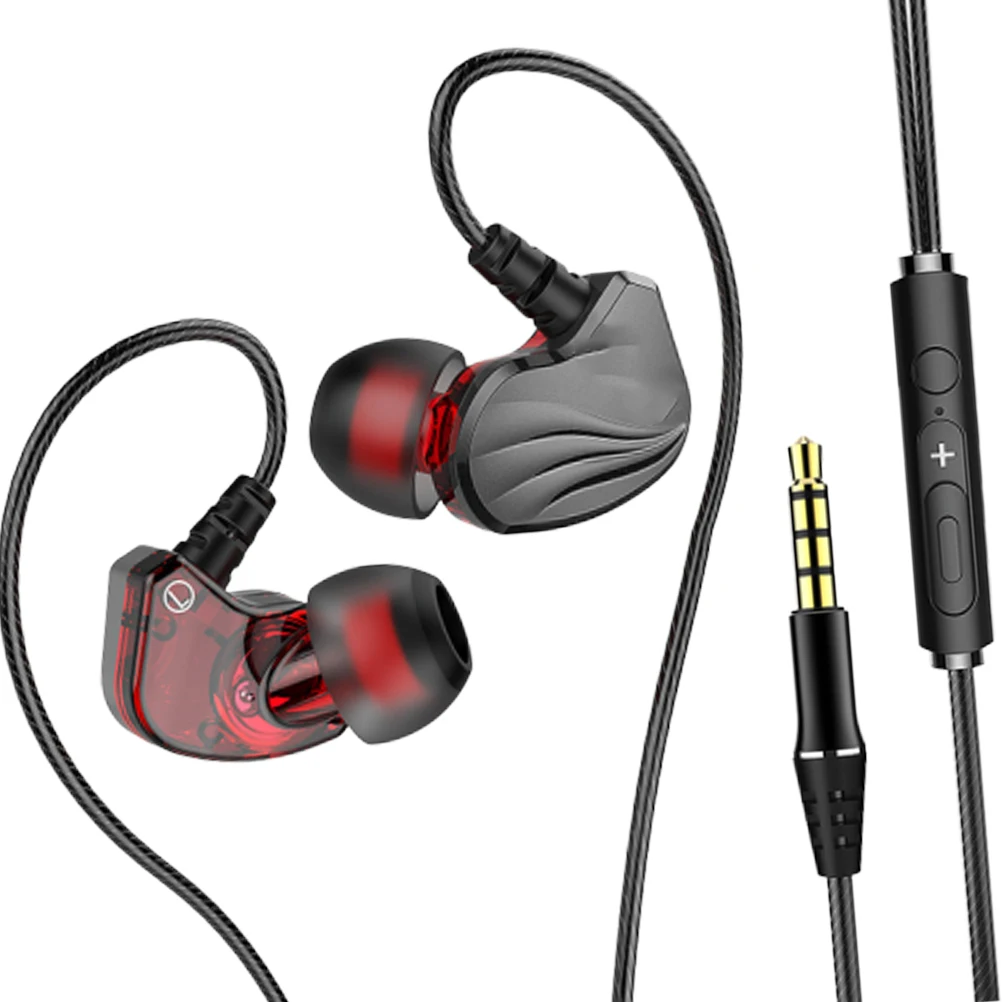 

In Ear Sports Headphones Bass Earbuds Wired Cell Headset Tangle Free Cables 35mm Jack Audio Player Smartphone Tablet In Ear