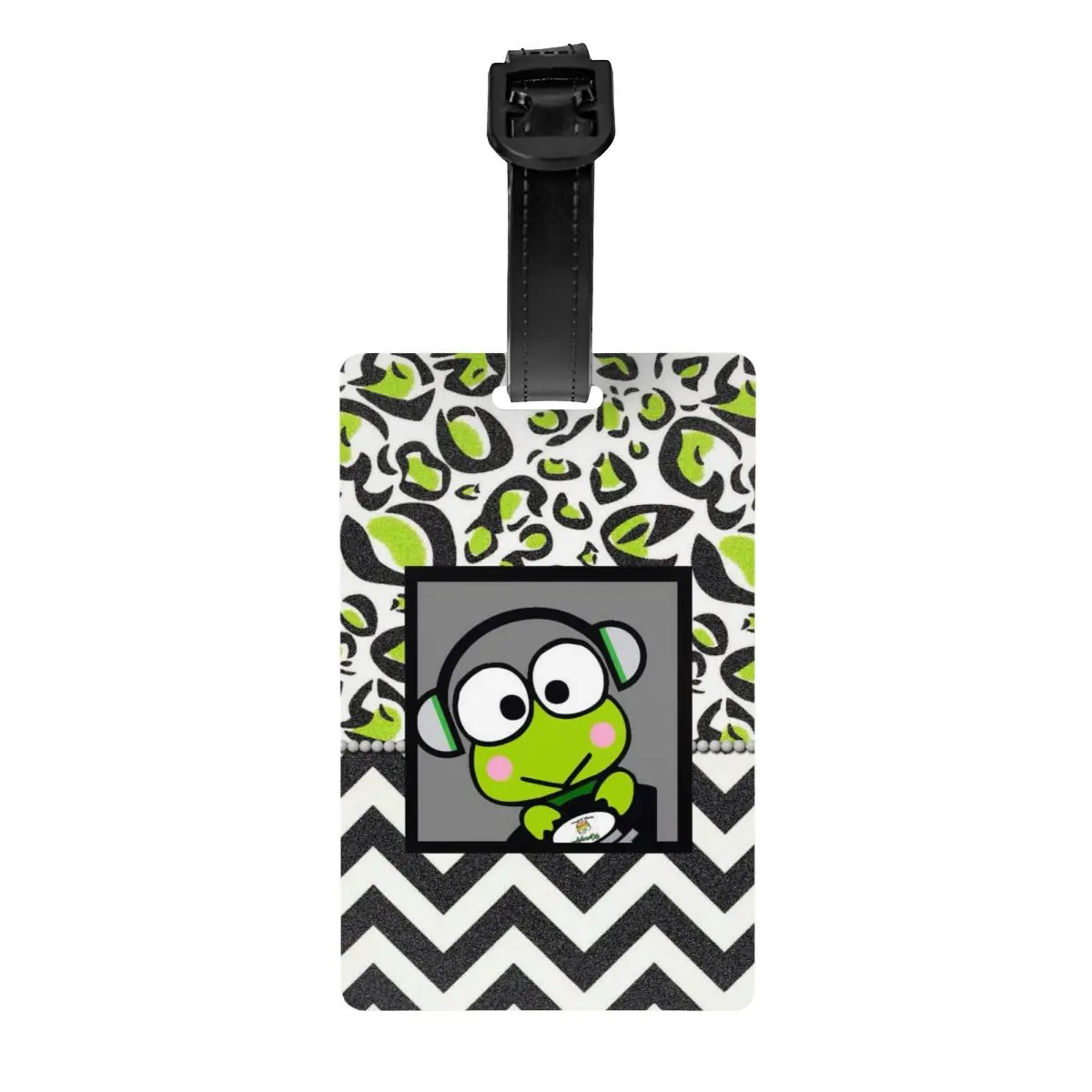 

Custom Cute Kerokero Keroppi Luggage Tag Privacy Protection Baggage Tags Travel Bag Labels Suitcase