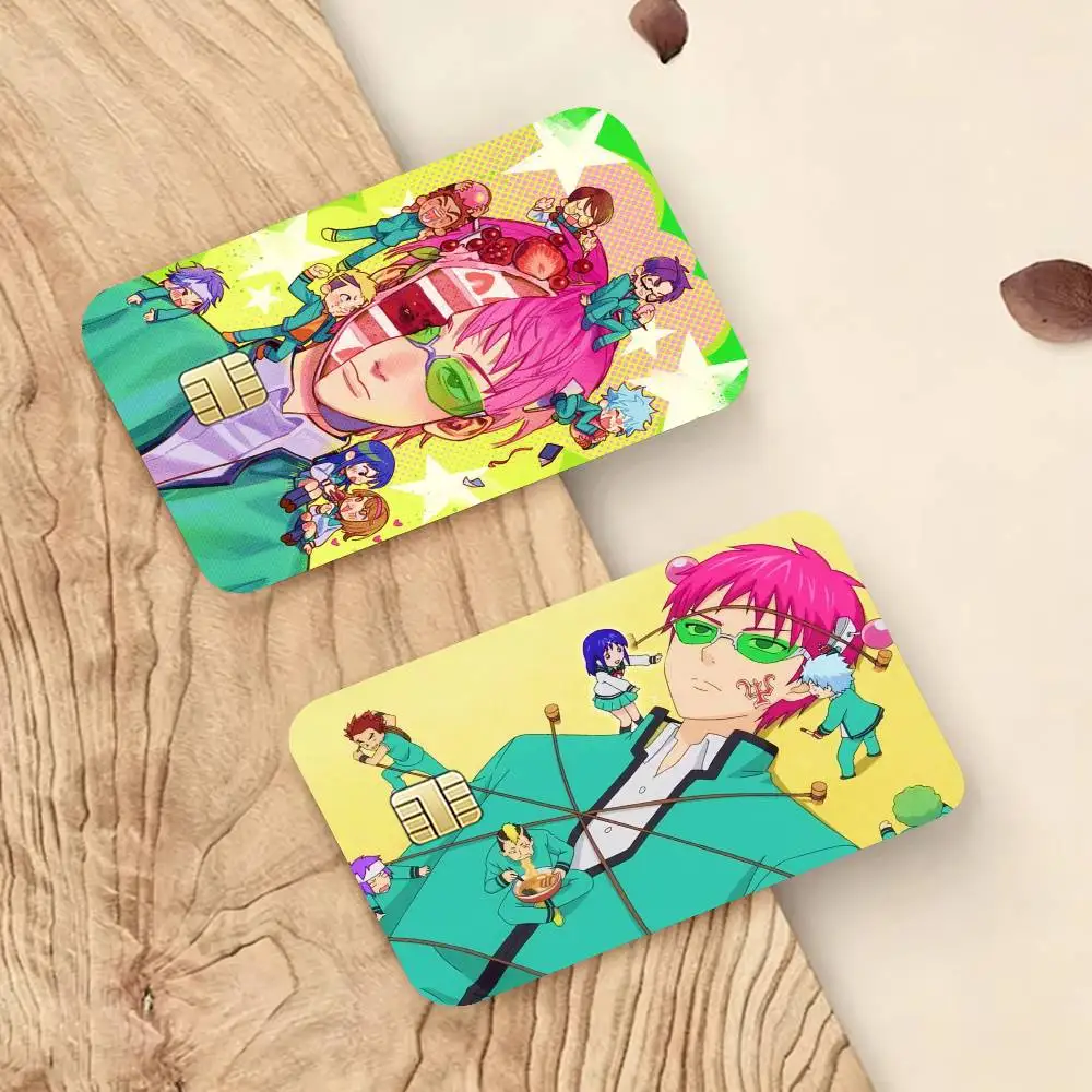 

Kusuo Saiki The Disastrous Life of Saiki K Decorative Waterproof Film Skin Cover Credit Card Stickers Debit Front Bank Bus Pass