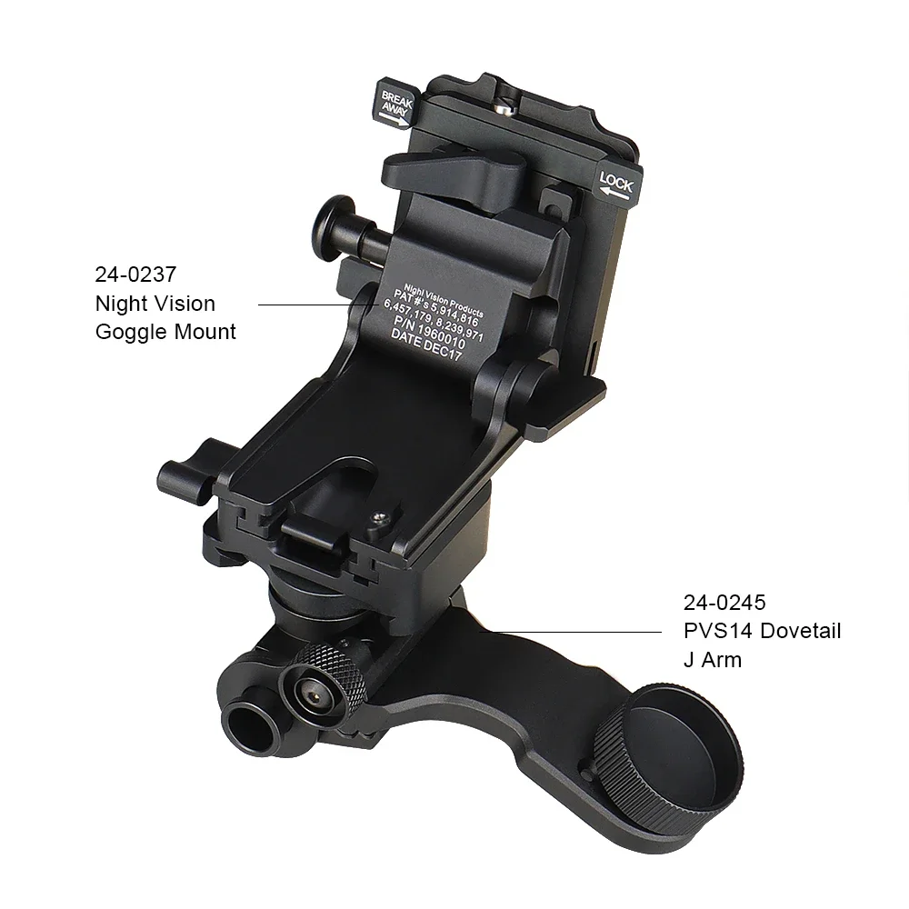 Aluminum Alloy Night Vision Goggles Mount NVG Arms Mount for PVS-7 PVS-14 PVS-15 PVS-18 PVS-21 Mounting Helmet NVG Arms Bracket
