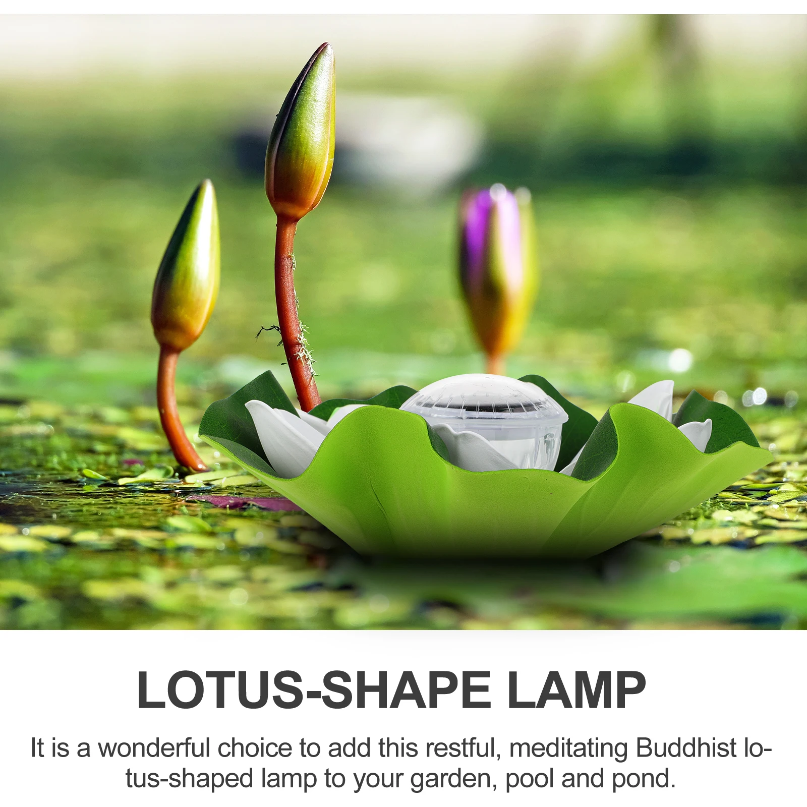 

Lotus Lamp Lotus Flower Decor Pond Garden Night Light Waterproof PC Material L Pool Lotus Flower Lights Lighting Design