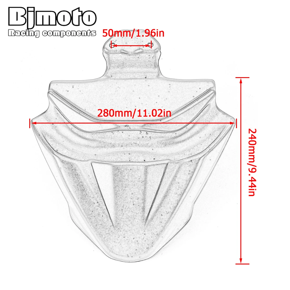 Protecteur de Capot d'Extension de Bec de Carénage Avant en Antarctique, Couverture de Garde-boue pour Honda Africa Twin CRF1000L 2016 2017 2018 2019 CRF 1000L 1000 L