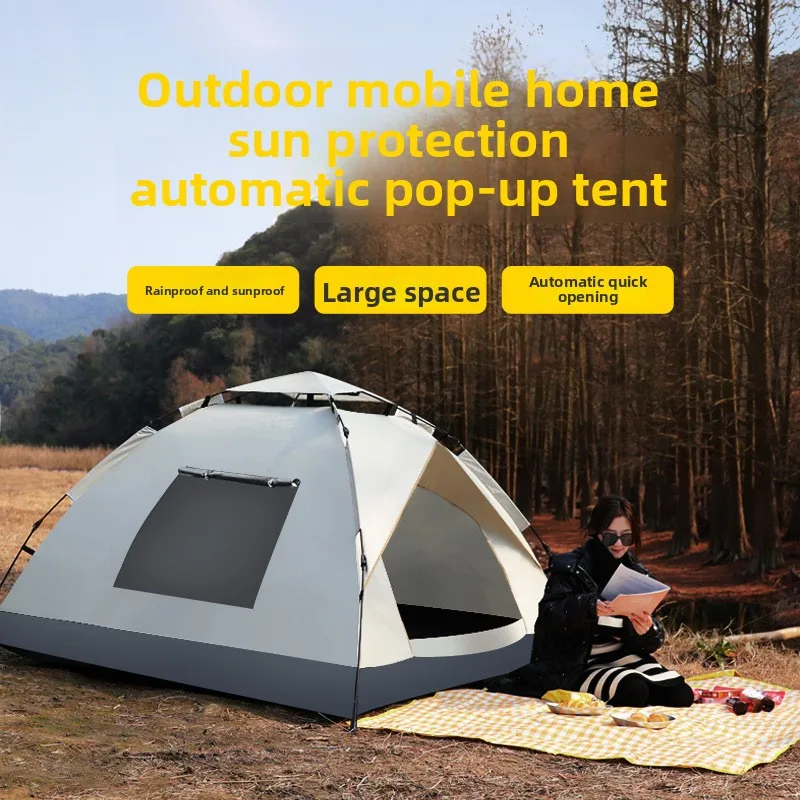 

Auto Outdoor Tent Large Family Family Size Easy Setup UV Sun Shade Mosquito Prevention Indoor Kids Adults Shelter Camp Tent