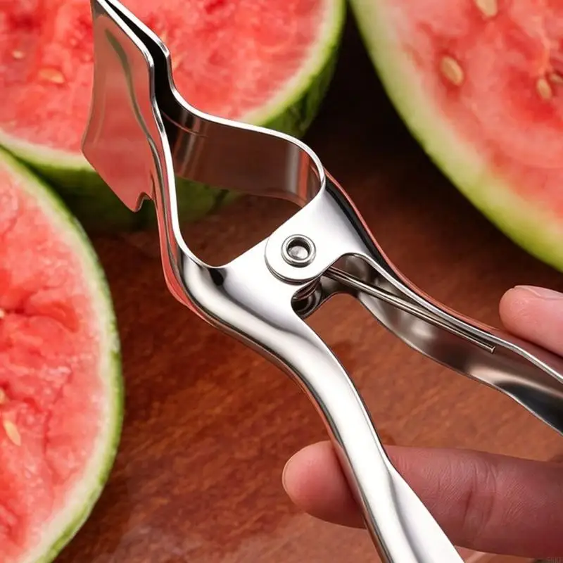 Efficient Watermelon Divider Tool with Long Handle for Effortlessly Slicing 55KF