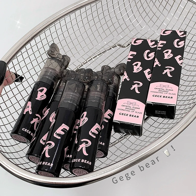 Gege Bear Glass Shine Lipgloss – wasserfester, wischfester, nicht klebriger, saftiger, praller, glänzender Lipgloss für Spiegellippen