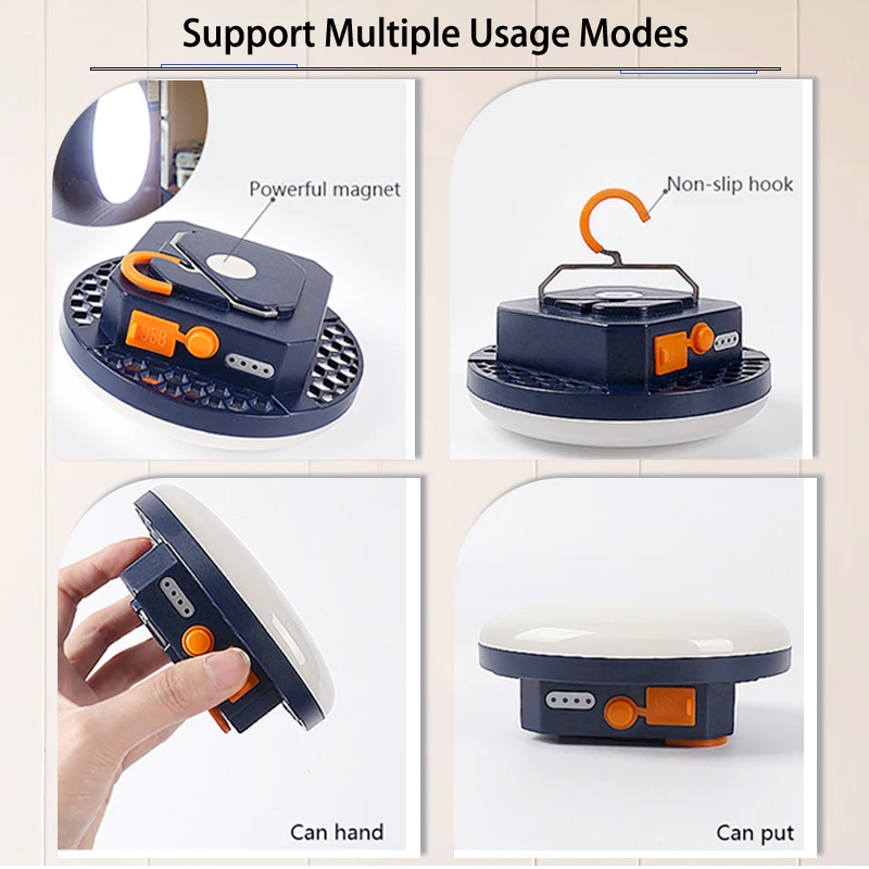 Imagem -03 - Moslighting-portátil Recarregável Led Camping Lights Lanternas Multifuncionais Pesca Manutenção de Emergência Hangtent Lamp 30w