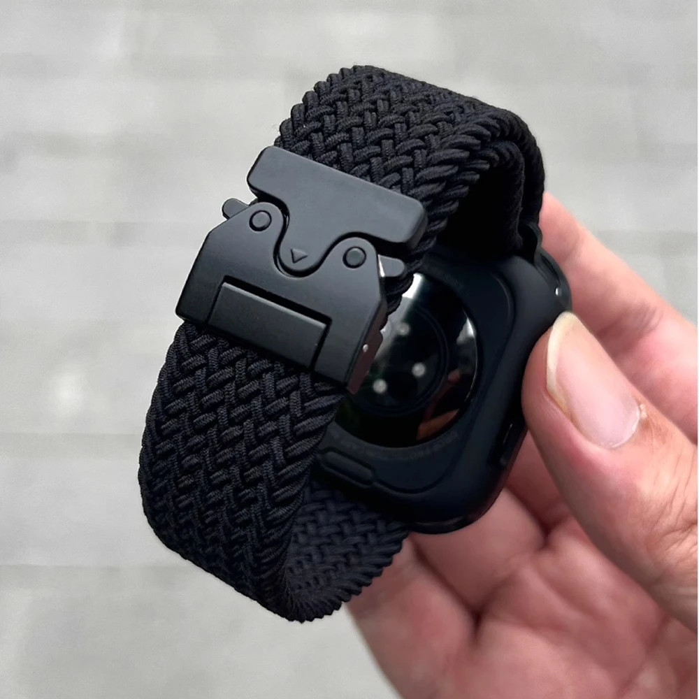 Parachute Straps for Apple Watch Ultra 4 3 Band 49mm 46mm 42mm 45mm 44mm Braided bracelet correa iWatch Series 12 11 10 9 8 SE 7