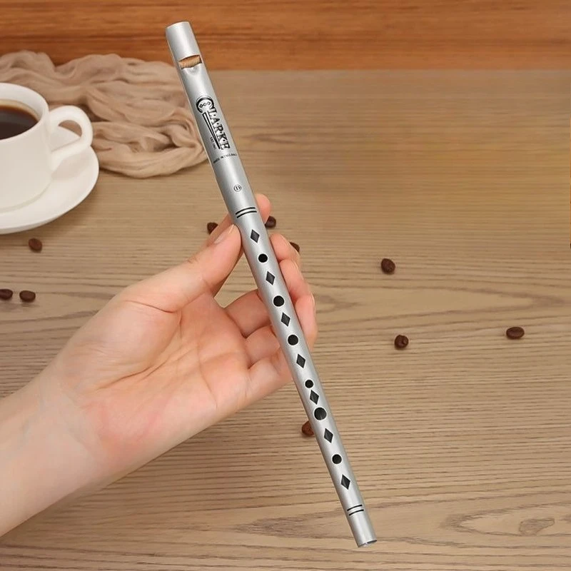 

C Tone Flute Metallic D Tone 6 Hole Adult Flutes Professional Beginners Handheld Orff Instruments Portable Musical Instruments