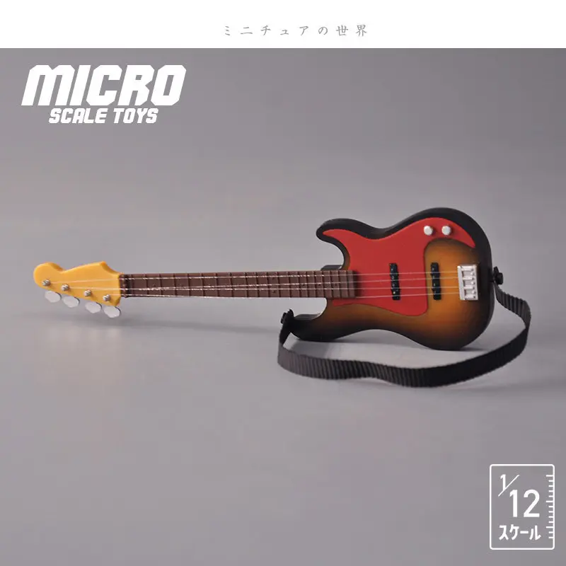 1/12 Scale Mini Musician Band Set– Electric Guitar & Bass Soldier Figures