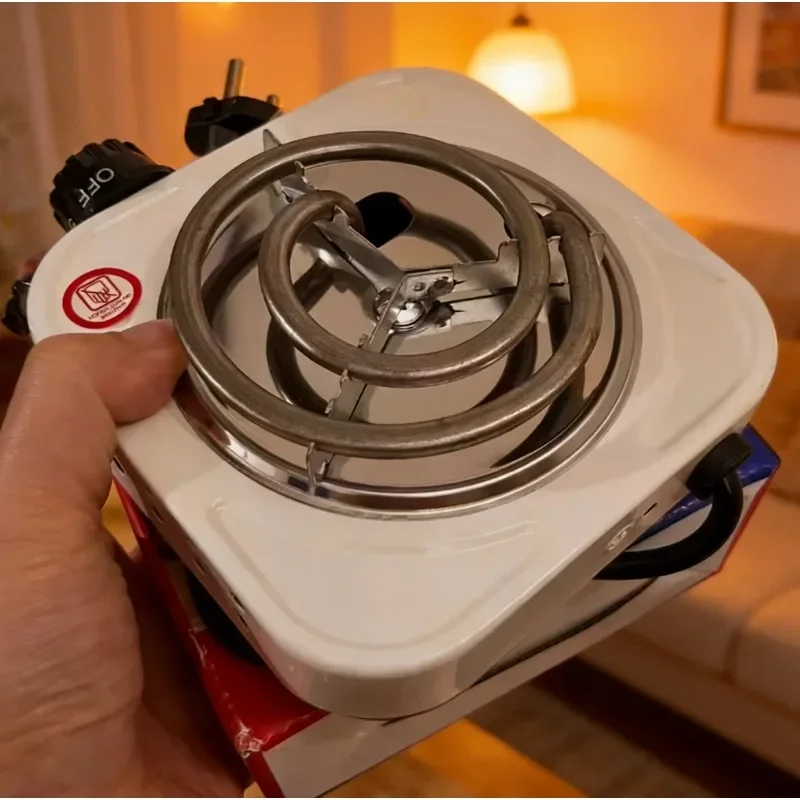 Travel Portable Electric Stove Hookah Charcoal Burner Heating Plate Coffee Warmer Practical Cooking Utensil for Hookah Sessions