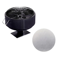 5 Blades Heat Powered Stove Fan Standing Log/Wood/Pellet Burner Efficient Heat Distribution Quiet Home Fireplace Fan