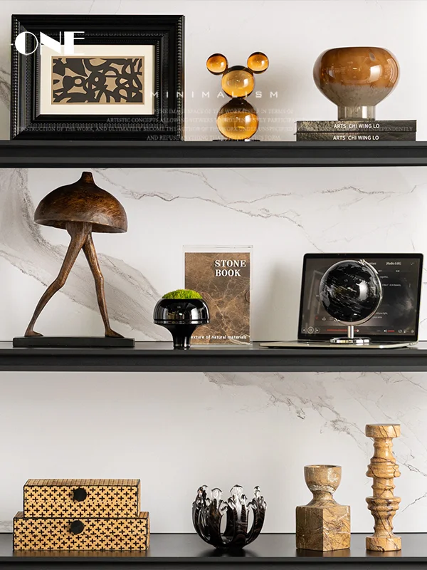 

Rzone Italian Luxury Living Room Study Open elf Sample Room Art Soft Decorations High-End Sensation Ornaments