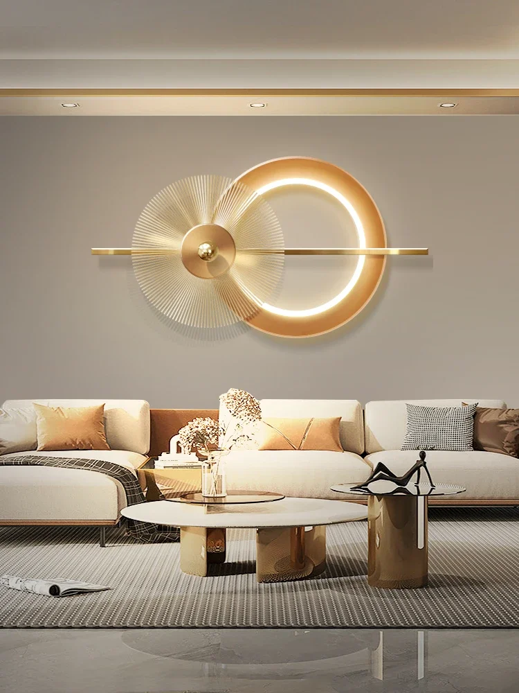 

Light luxury living room decorative painting wall lamp sofa background wall stereo led lamp hangingsimple high-grade