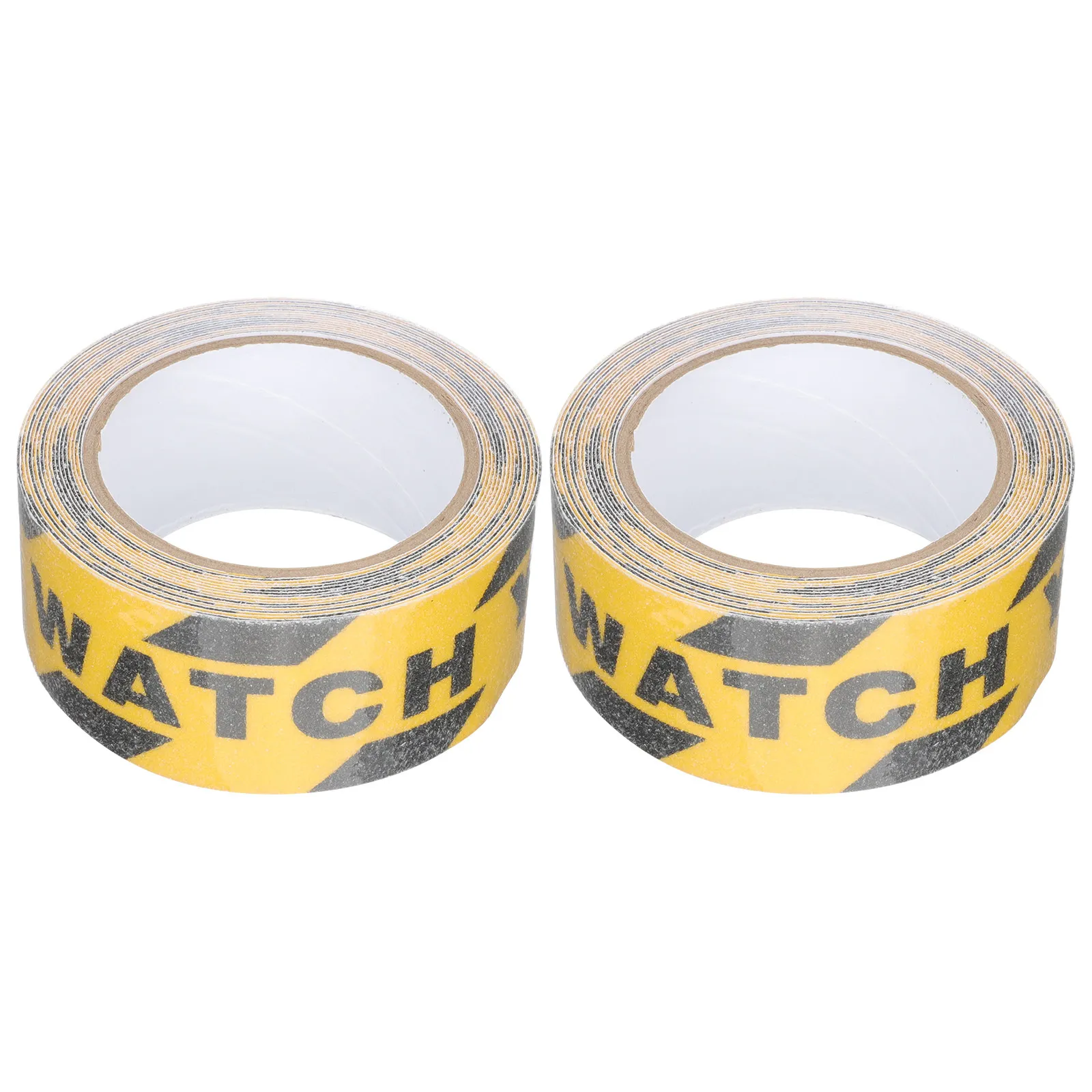 2 Rolls Watch Your Step Anti-Slip Floor Warning Sticker Strong Adhesive Premium Wear-Resistant Tape for Stairs Platforms Malls