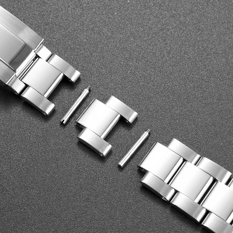 세이코 No.용 19MM 곡선형 엔드 손목밴드 5 SNXS77/80/79K/75 NXS73K1 스테인리스 스틸 브레이슬릿 솔리드 메탈 스트랩 (주빌리 오이스터용)
