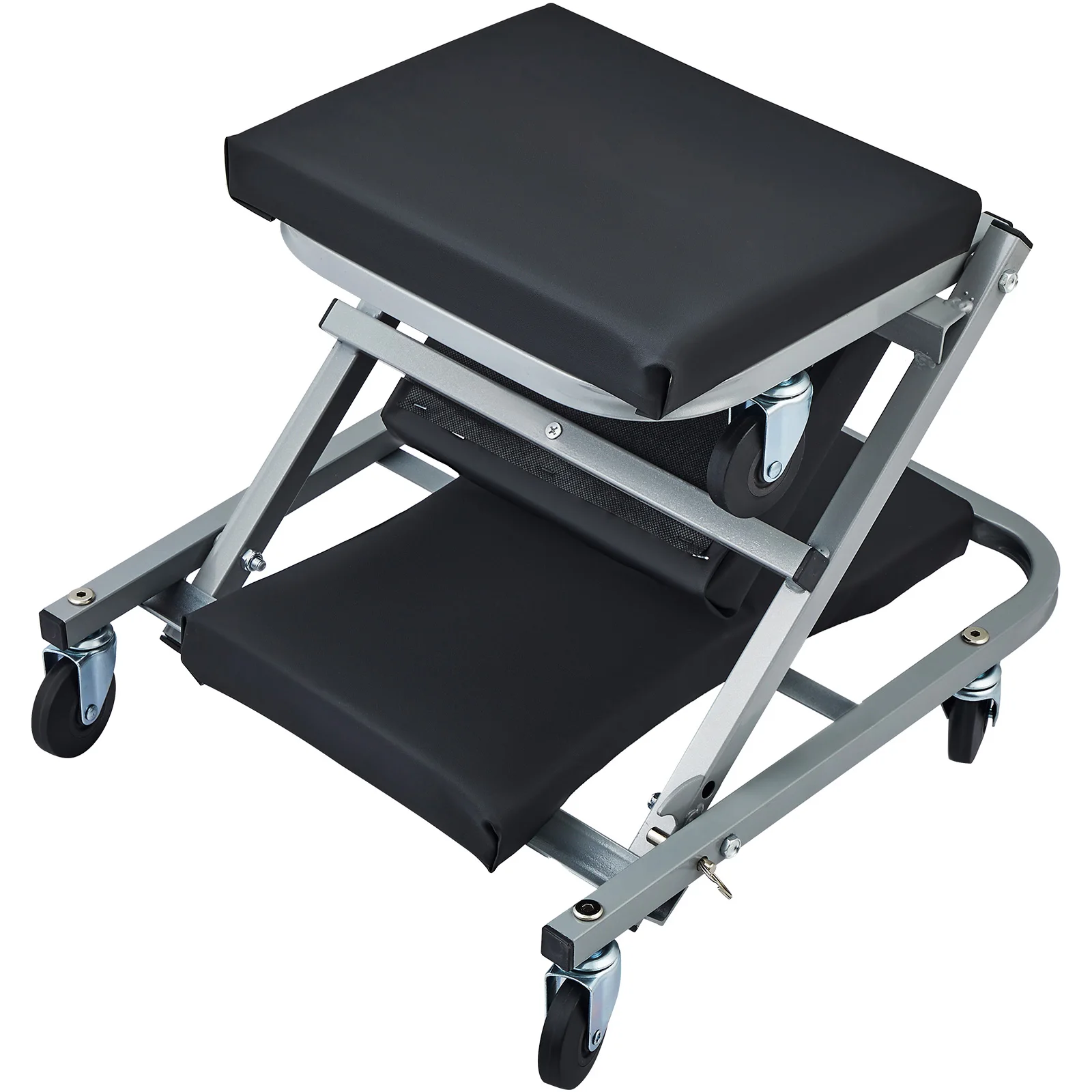 

SucceBuy Mechanic Creeper 36 дюймов Z-Creeper Seat 2 в 1 Garage/Shop Creeper емкостью 300 фунтов, низкопрофильный Creeper с 6 колесами