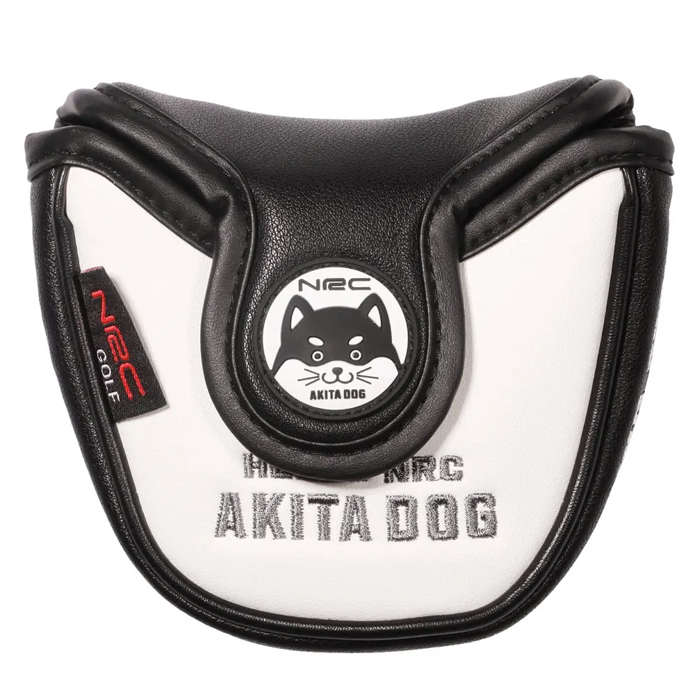 Da PU Golf Vồ Putter Headcover Husky Đáng Yêu Động Vật Đầu Dành Cho Putter