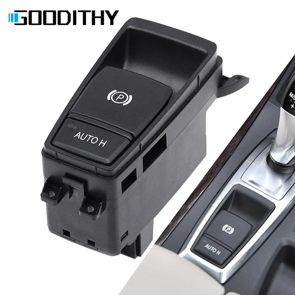 Car Interior Electronic Parking Hand Brake Control Switch Auto H Hold Button Key Assembly for BMW E70 X5 E71 E72 X6 61319148508