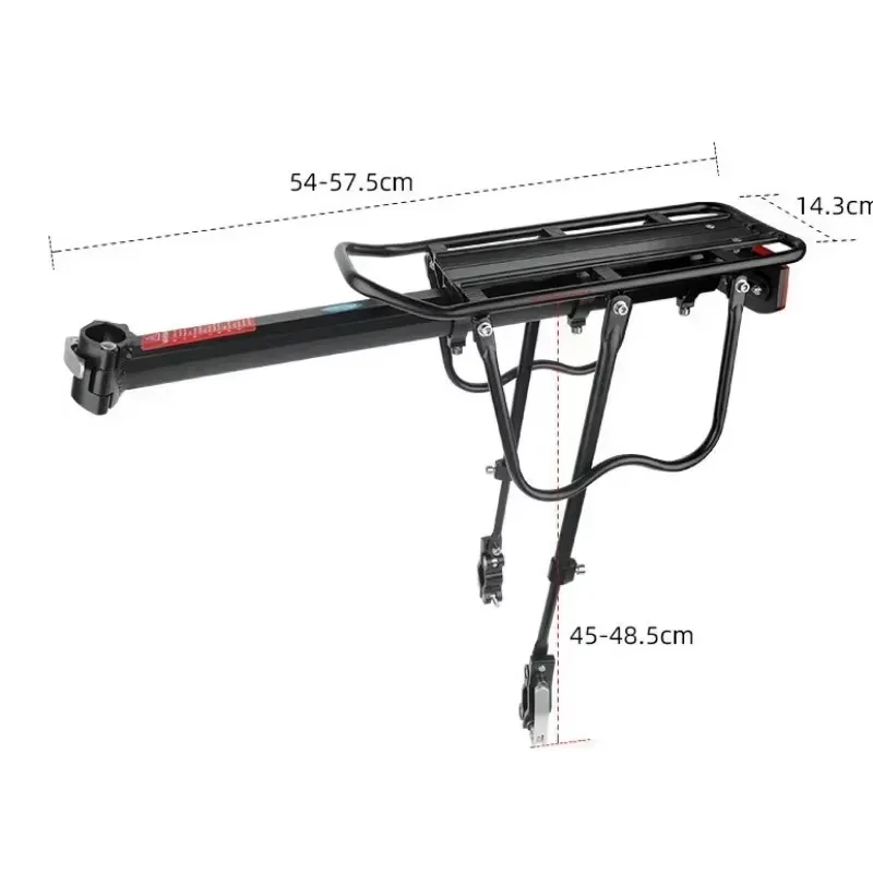 MTB Bike Rear Shelf Bracket Quick Release Adjustable Bicycle Rear Seat Luggage Carrier Rack Cycling Cargo Rack Bike Accessories