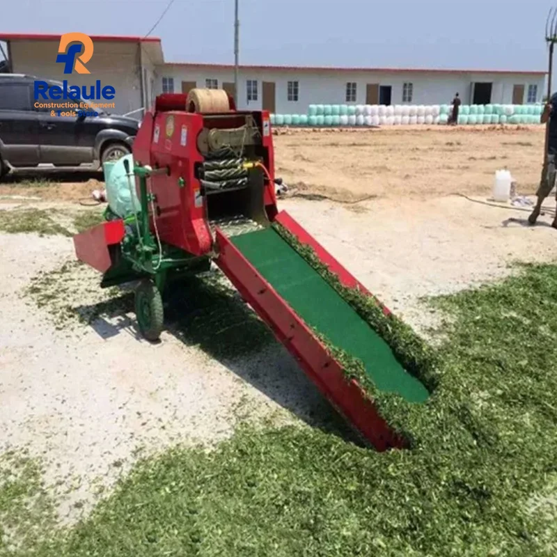 Empacadora Automática de Heno, Paja y Ensilaje Dieel, Máquina Envolvedora y Empacadora de Pacas Cuadradas, Precio para Granja