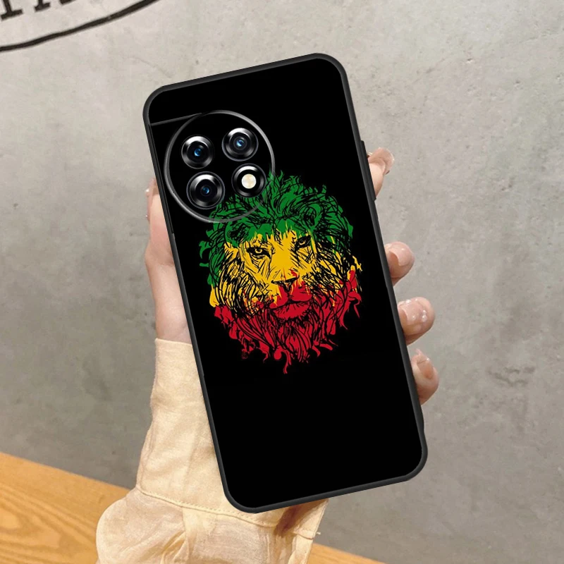 Rastafarian Lion Case For OnePlus 11 10 8 9 Pro 9R 9RT 8T 10T Nord 2T CE 2 3 Lite N100 N30 N20 N10 Cover