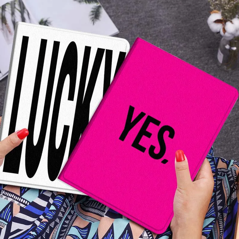 

Чехол для планшета с розовым фоном и текстом для Lenovo Xiaoxin Legion Pad Tab Pro GT Y700 Gen4 2 11 P11 M10 K10 3rd Plus Gen Gift