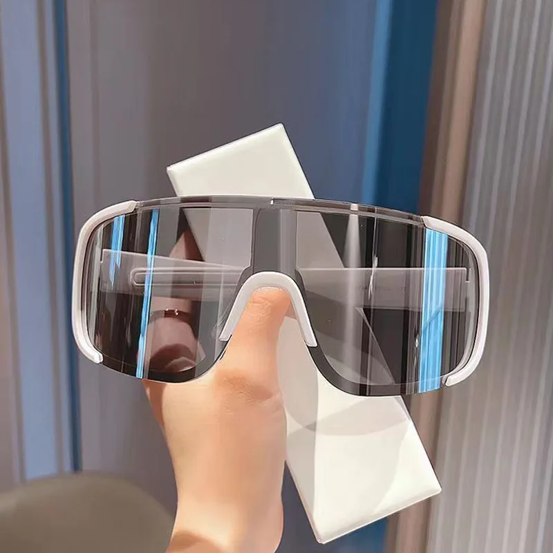 Nueva tendencia, gafas de sol con lentes de Color, gafas para conducir en bicicleta para hombres, gafas para deportes de ocio para mujeres, gafas de senderismo, gafas protectoras UV400