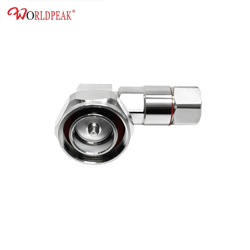 Free Shipping 2pcs 7/16DIN L29 Male Clamp Right Angle 90degree Connector for 1/2 Feeder Cable