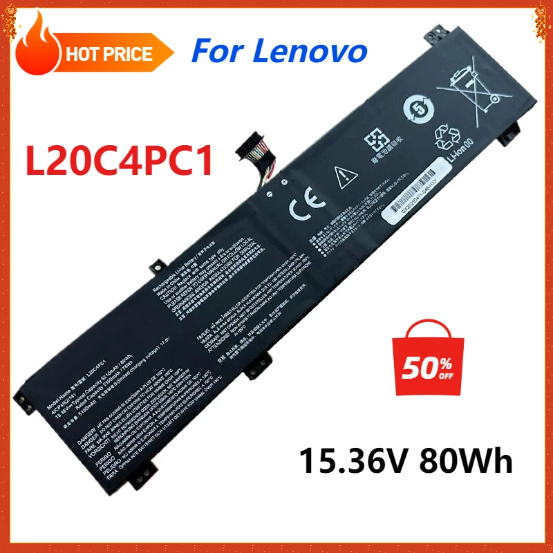 L20C4PC1 L20D4PC1 L20M4PC1 Laptop Battery for Lenovo Legion 5 Pro-16ACH6 5-15ITH6H 5-15ACH6 Legion 7-16ITHg6 7-16ACHg6 80Wh