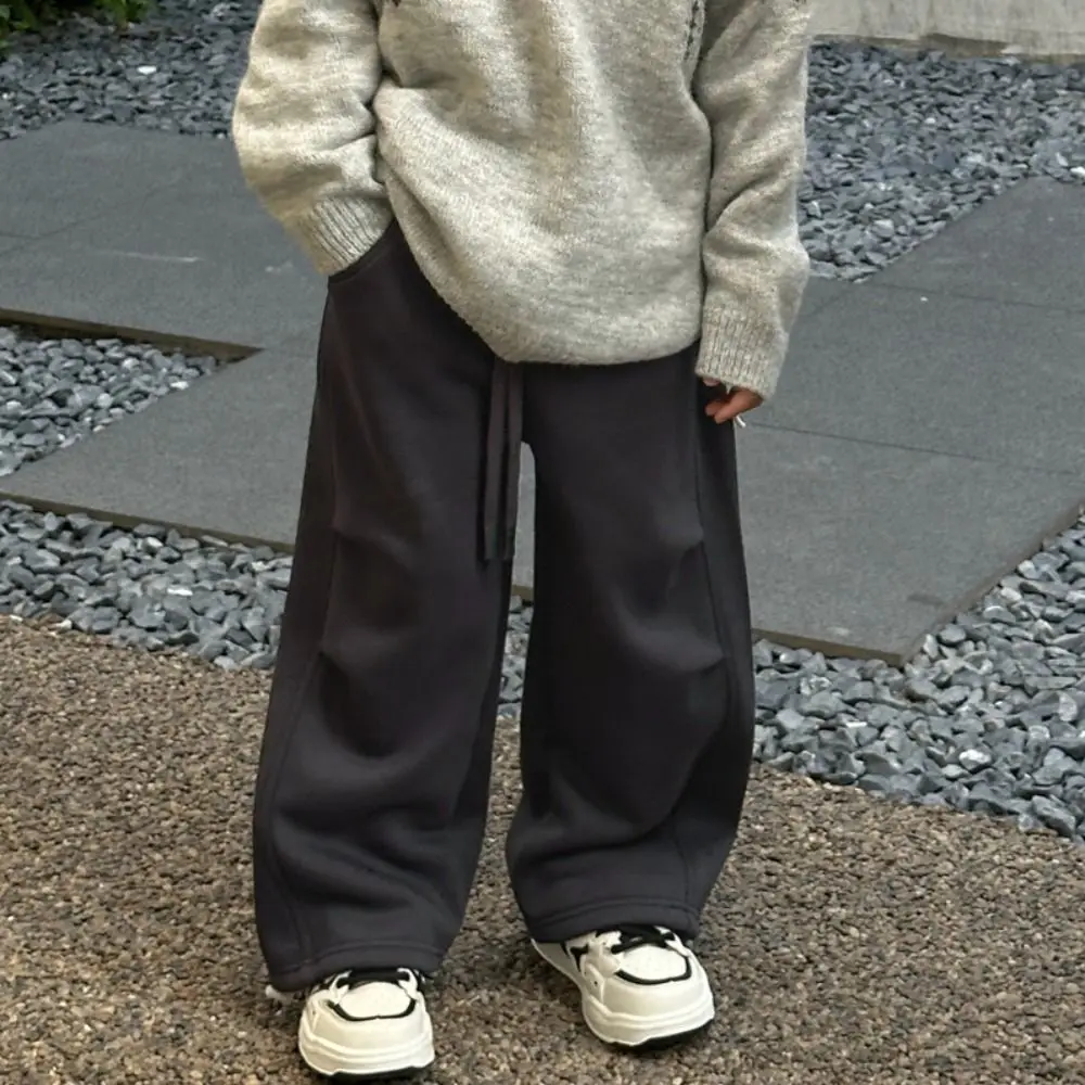 

Personality Pleated Baggy Cargo Pants Drawstring Trousers Wide Leg Pants High Waist Joggers Retro Pants Girl Streetwear