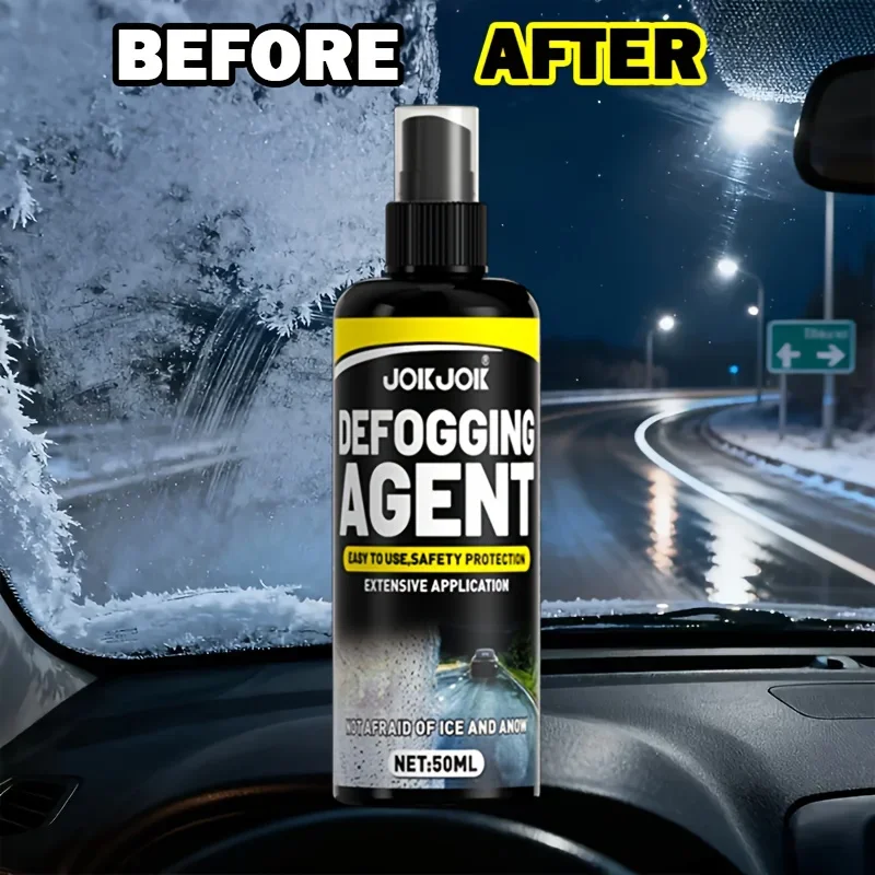 عامل إزالة الضباب للنافذة 50 مل - مضاد للتجميد، مضاد للضباب، معالجة الزجاج الأمامي، يضمن رؤية واضحة، أساسية للقيادة في الشتاء #5
