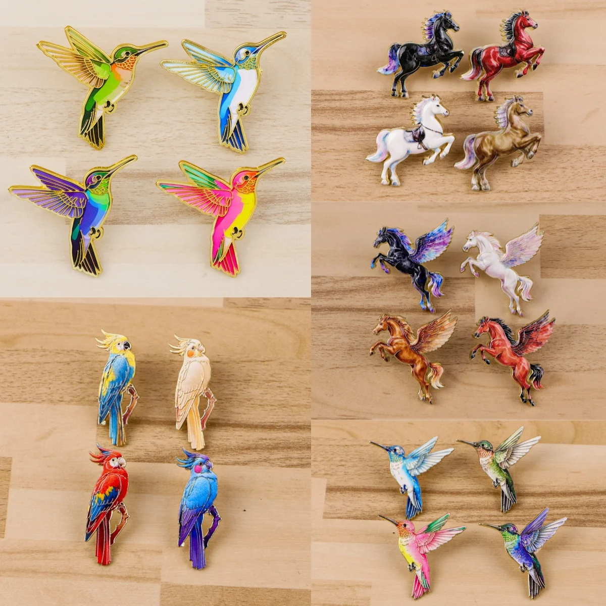 4Pcs/Set 2026 Horse…