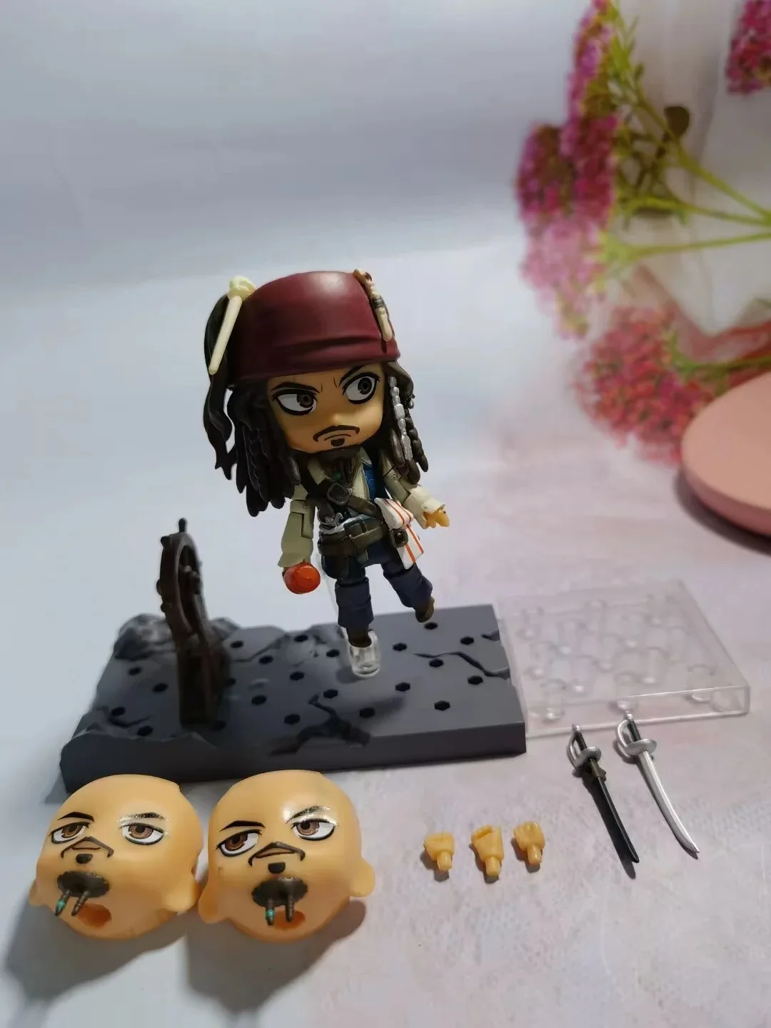 10cm Pirates of the Caribbean Jack Sparrow 1557 BJD Cute Figure Model Toys for Collection