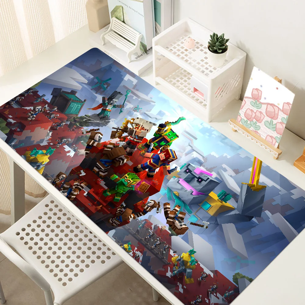 Mousepad Large Gaming Mouse Pad LockEdge Thickened Pixel Game B-Blocks M-Minecraft  Computer Keyboard Table Desk Mat