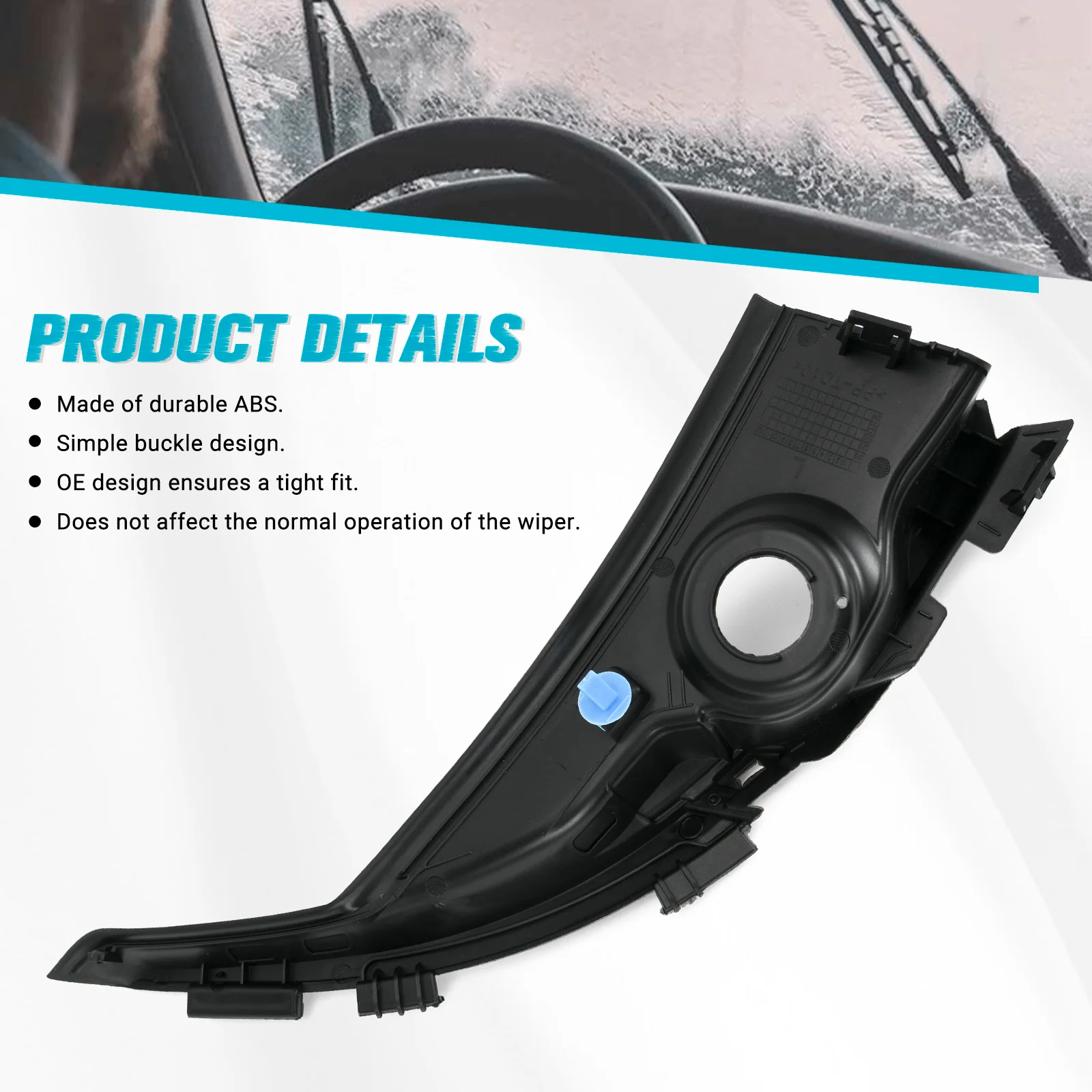 1 زوج الجبهة ممسحة زجاج أمامي الجانب التفاف الزاوية الكسوة لهوندا سيفيك 9th 12-15 74220TR0A00 74210TR0A00