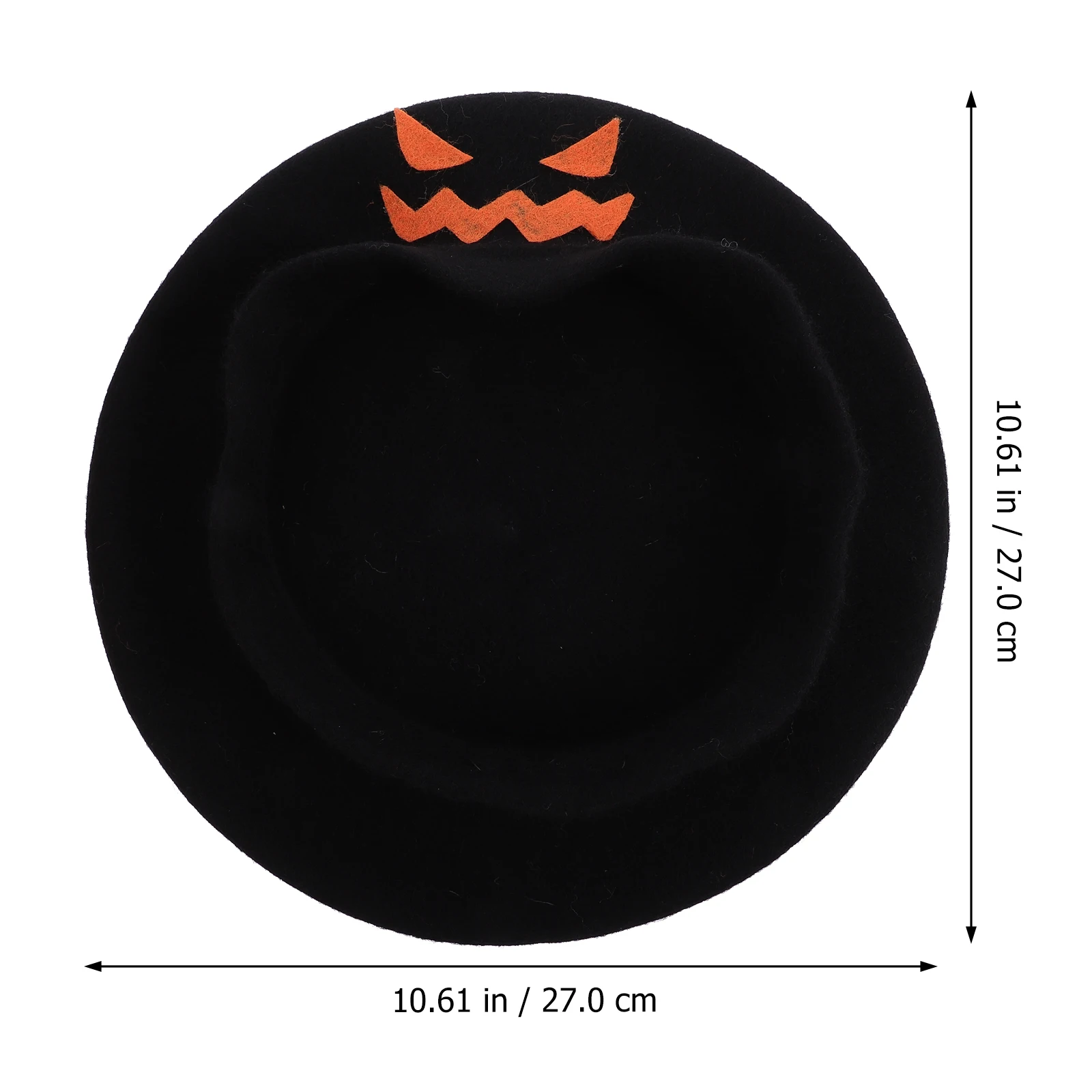 

Halloween Pumpkin Beret Women Hat Party Supply Festive Decor Durable Material Bright Color Non Fading Theme Cosplay