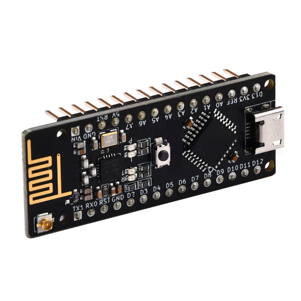 Atmega328P NANO V3.0 CH340G NRF24l01 wireless development board Module For arduino NANO 328P NANO 3.0