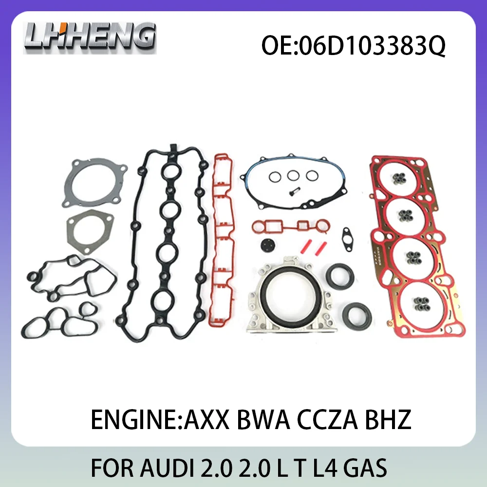 

Engine Full Overhaul Gasket Kit Rebuild Set For AUDI A1 A3 A4 A6 TT 06D103383Q 06F103383G 2.0L 2.0 L T L4 GAS AXX BWA CCZA 04-14