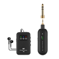 2.4G Wireless IEM Transmitter Receiver Set Stereo 90° Rotate In-Ear Monitor System Plug Play Low Latency for Studio Band Live