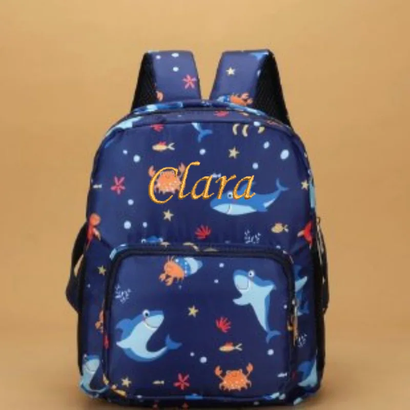 

Personalized Student Backpack Dinosaur Oxford Cloth Children's Backpack College Style Kindergarten Cartoon Elementary School